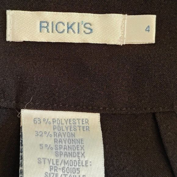 Ricki's Black Skirt With longer ruffled back side Size 4 - Picture 6 of 11